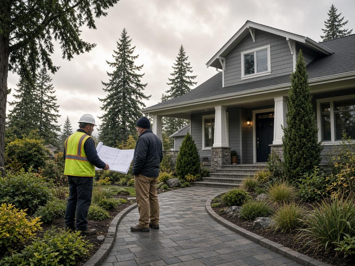 Portland hardscaping contractors on site consultation