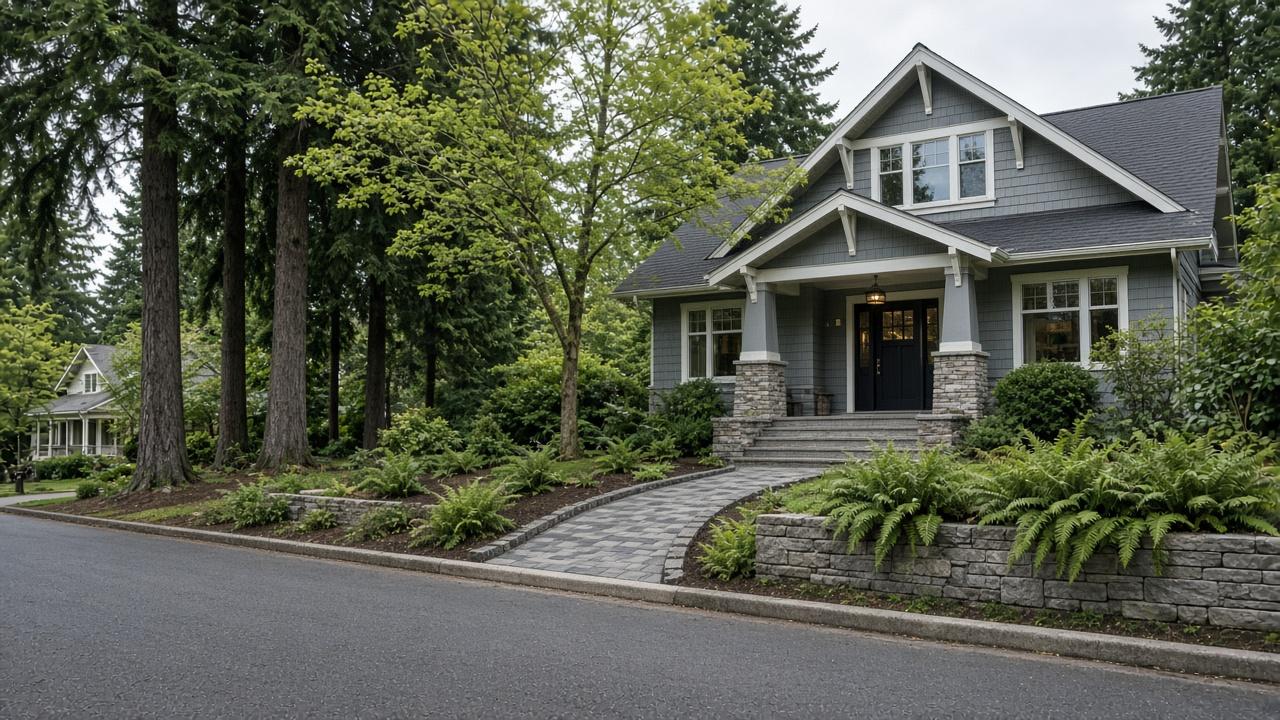 Hardscaping coverage across Portland metro
